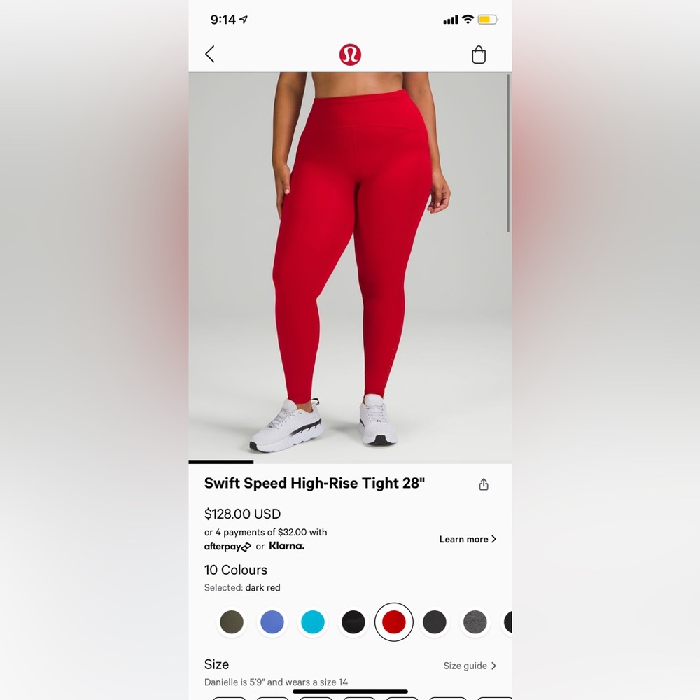 LULULEMON swift speed high rise tight 28’